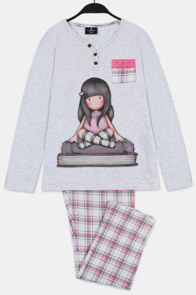 PIGIAMA BAMBINA GRIGIO 55589 GRIGIO SANTORO